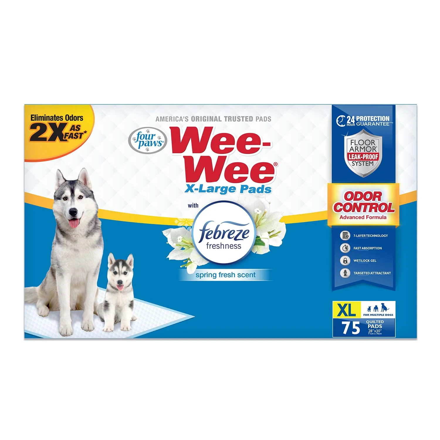 Wee-Wee Odor Control X-Large Dog Pads with Febreze Freshness - Image 11