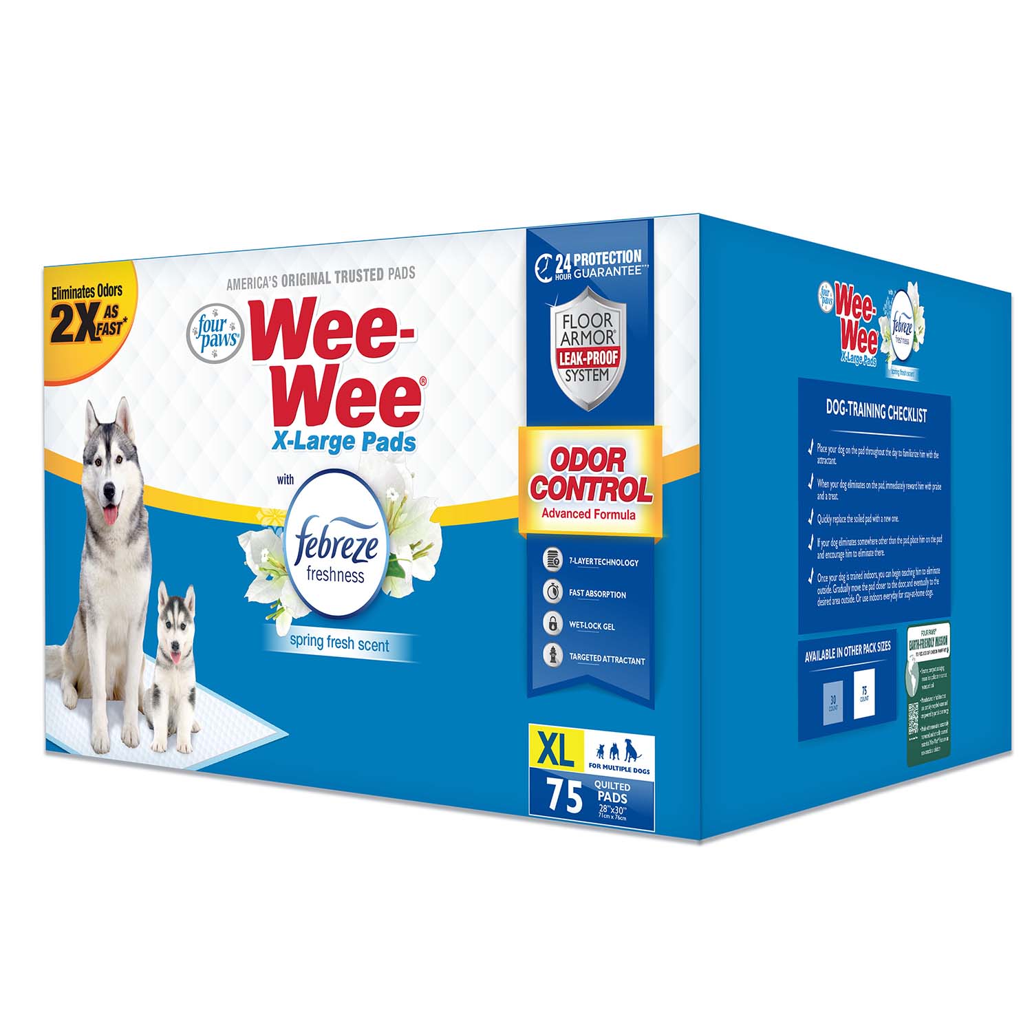 Wee-Wee Odor Control X-Large Dog Pads with Febreze Freshness - Image 12