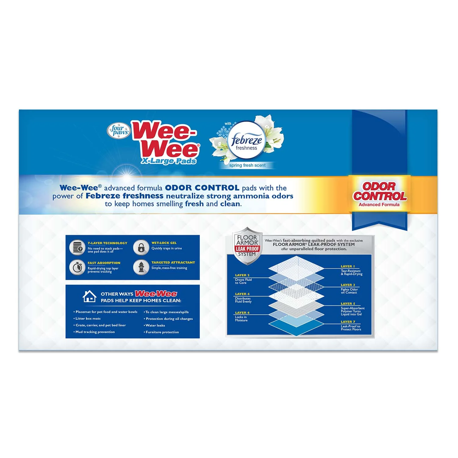 Wee-Wee Odor Control X-Large Dog Pads with Febreze Freshness - Image 13