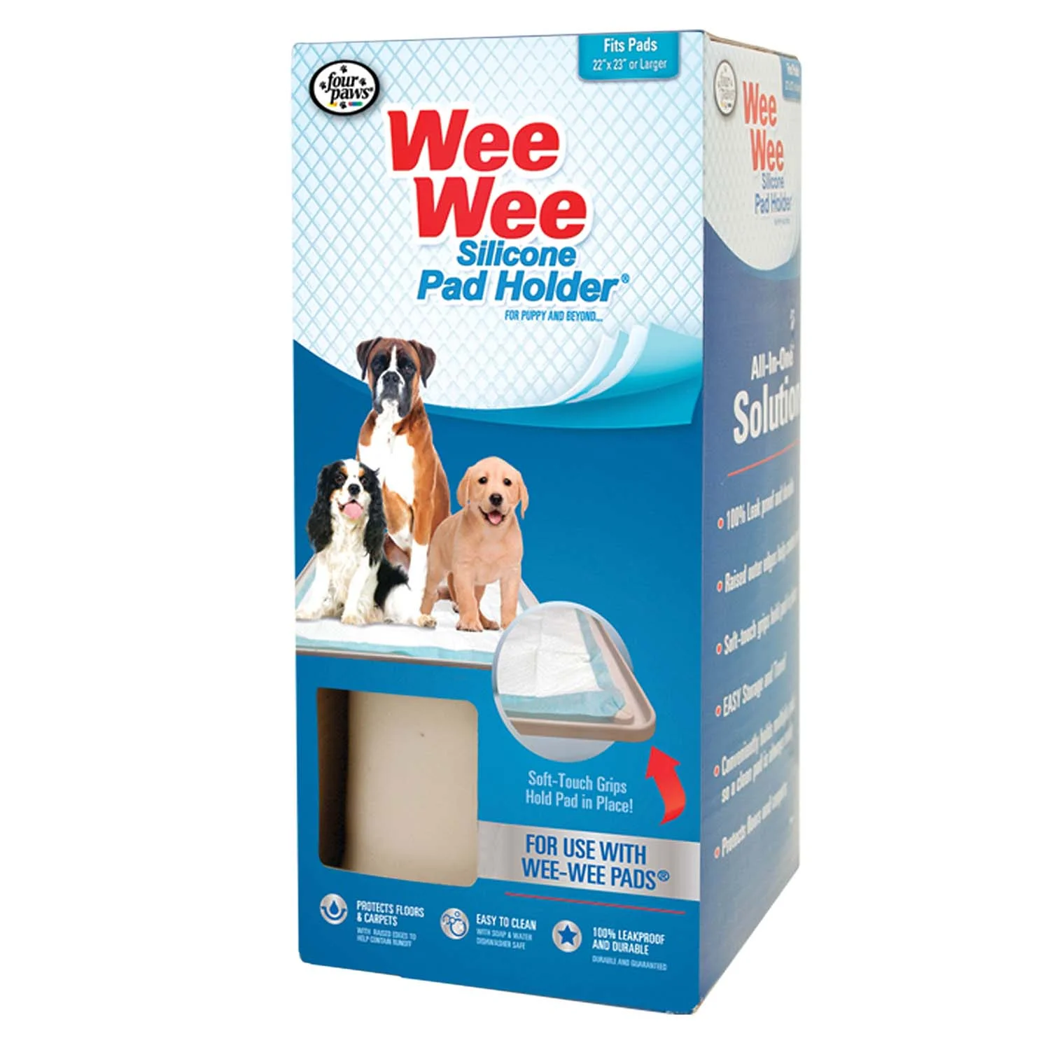 Wee-Wee Silicone Dog Housebreaking Pad Holder, 22" x 23" - Image 3