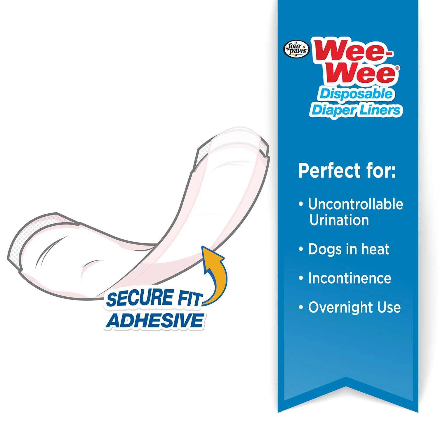 Wee-Wee Super Absorbent Disposable Dog Diaper Liners, 10 ct - Image 5