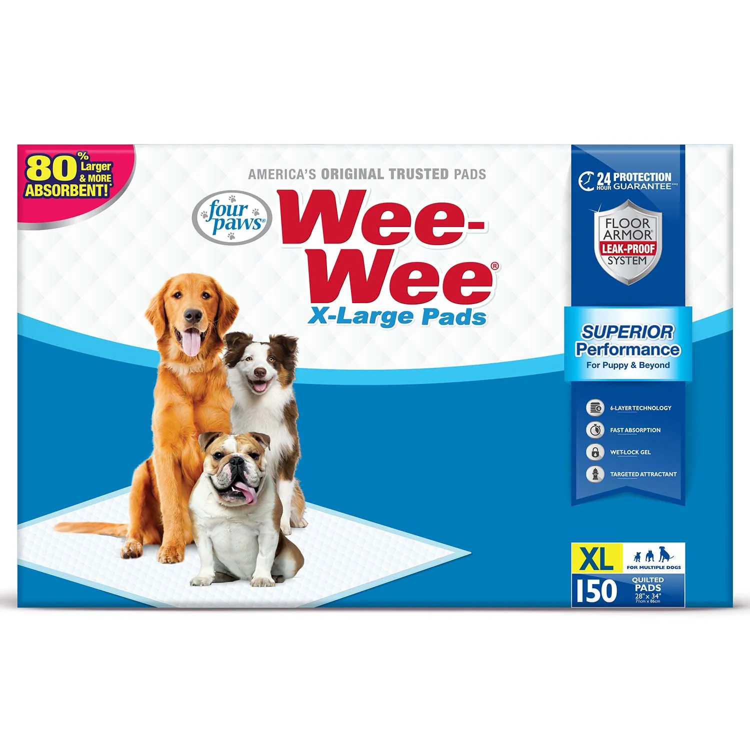 Wee-Wee Superior Performance X-Large Dog Pee Pads - Image 20