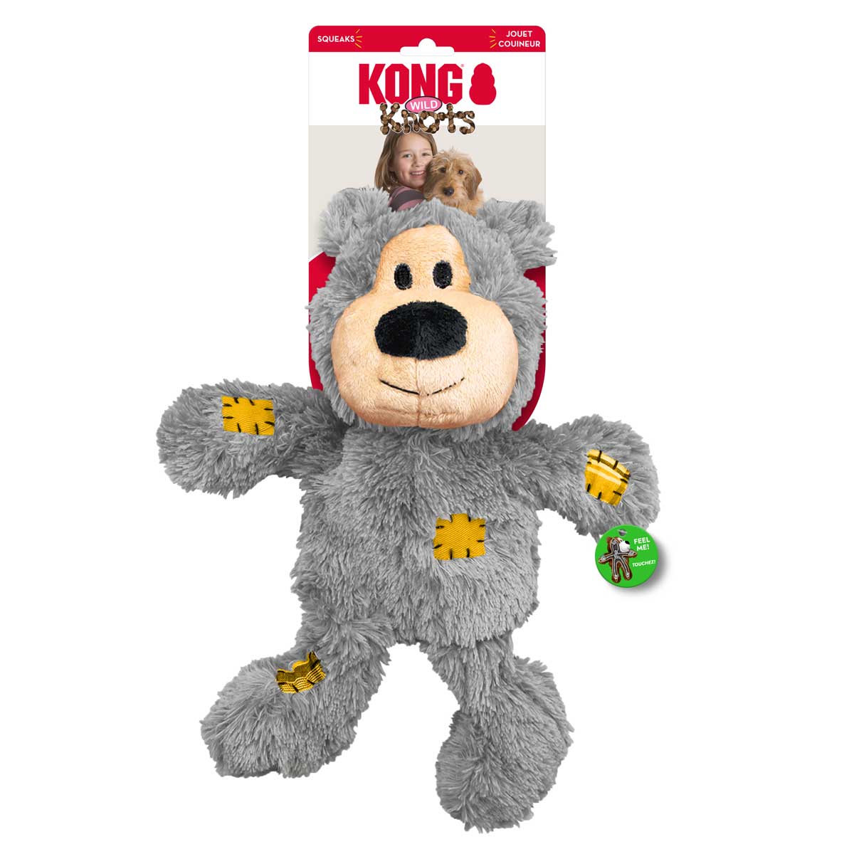 KONG Wild Knots Bear – Soft Plush with Knotted Rope Skeleton, Assorted - Image 12