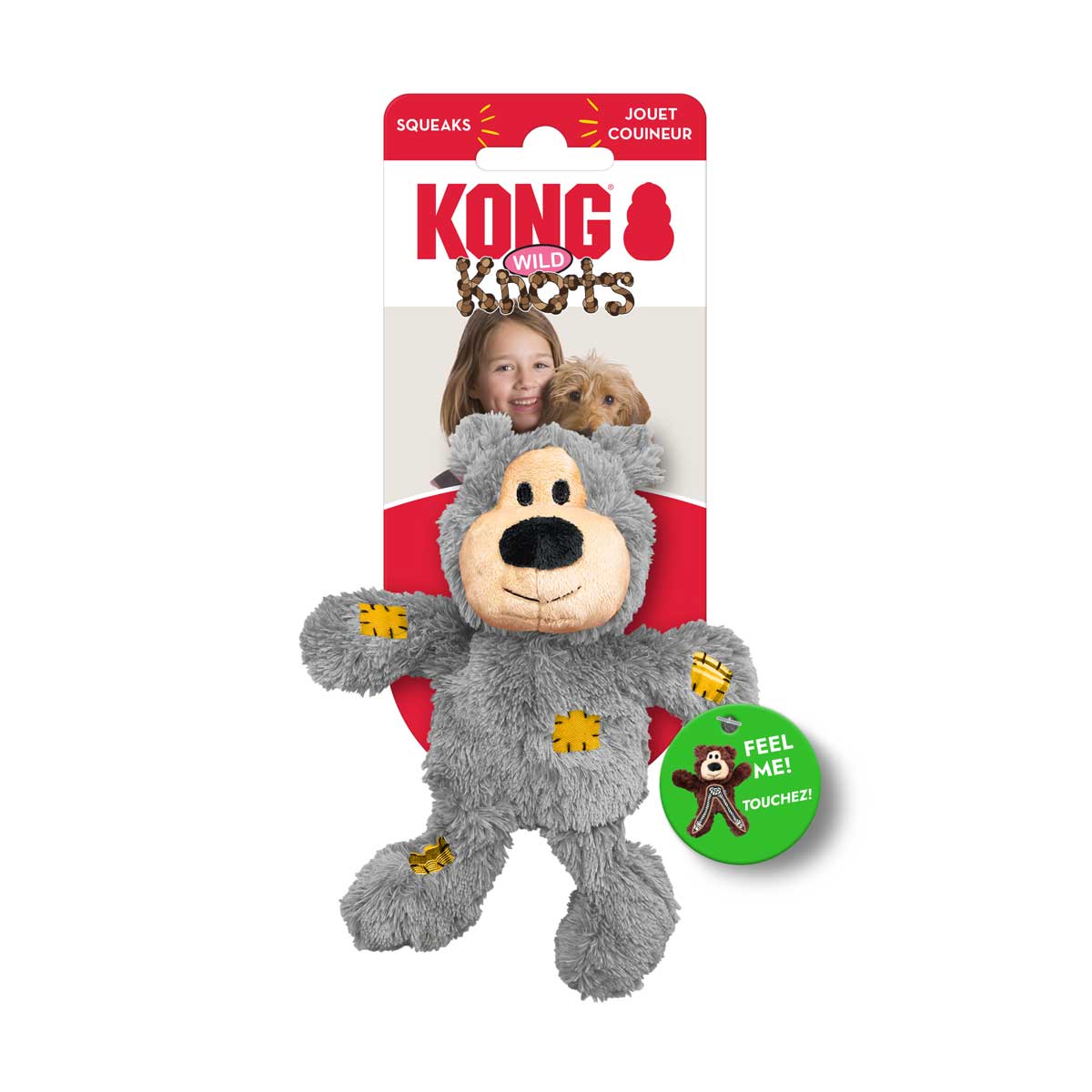 KONG Wild Knots Bear – Soft Plush with Knotted Rope Skeleton, Assorted - Image 22