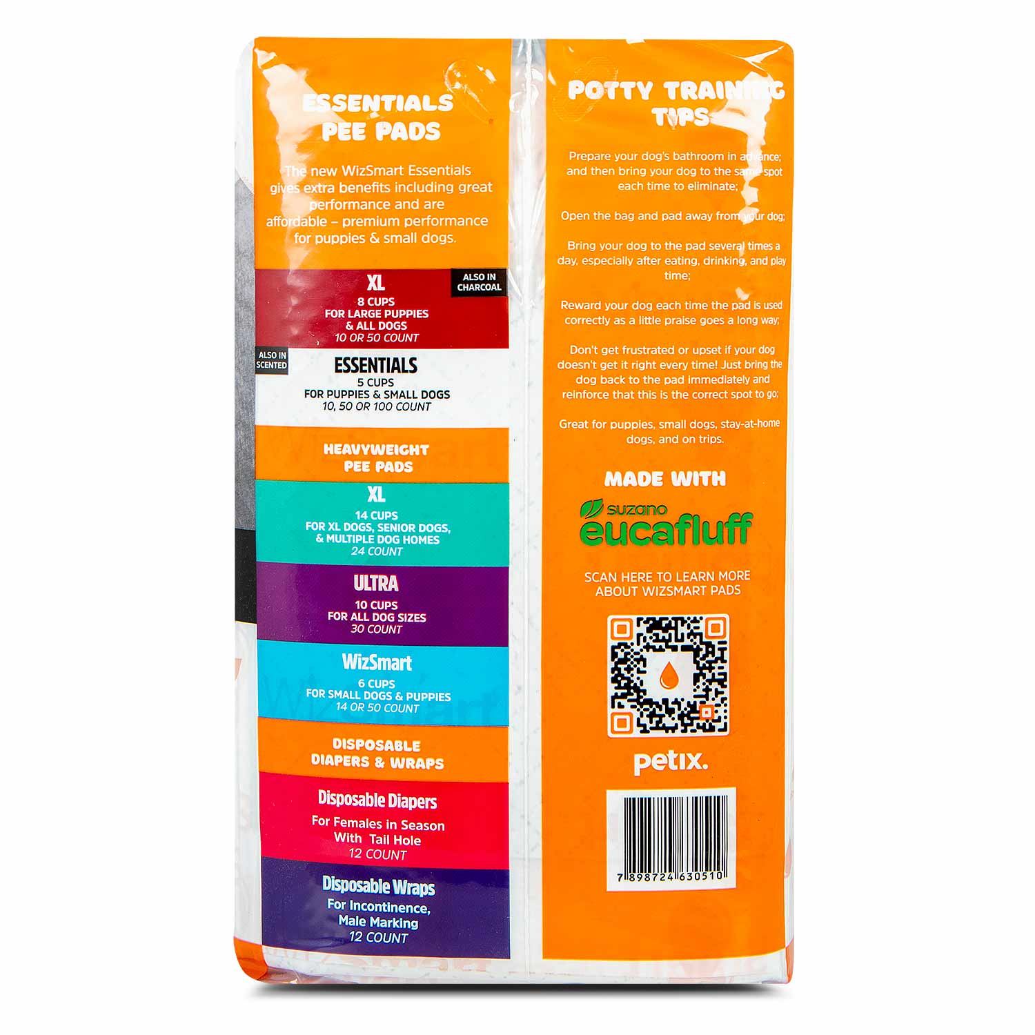 WizSmart Essentials Pads with Charcoal, XL, 50 ct - Image 5