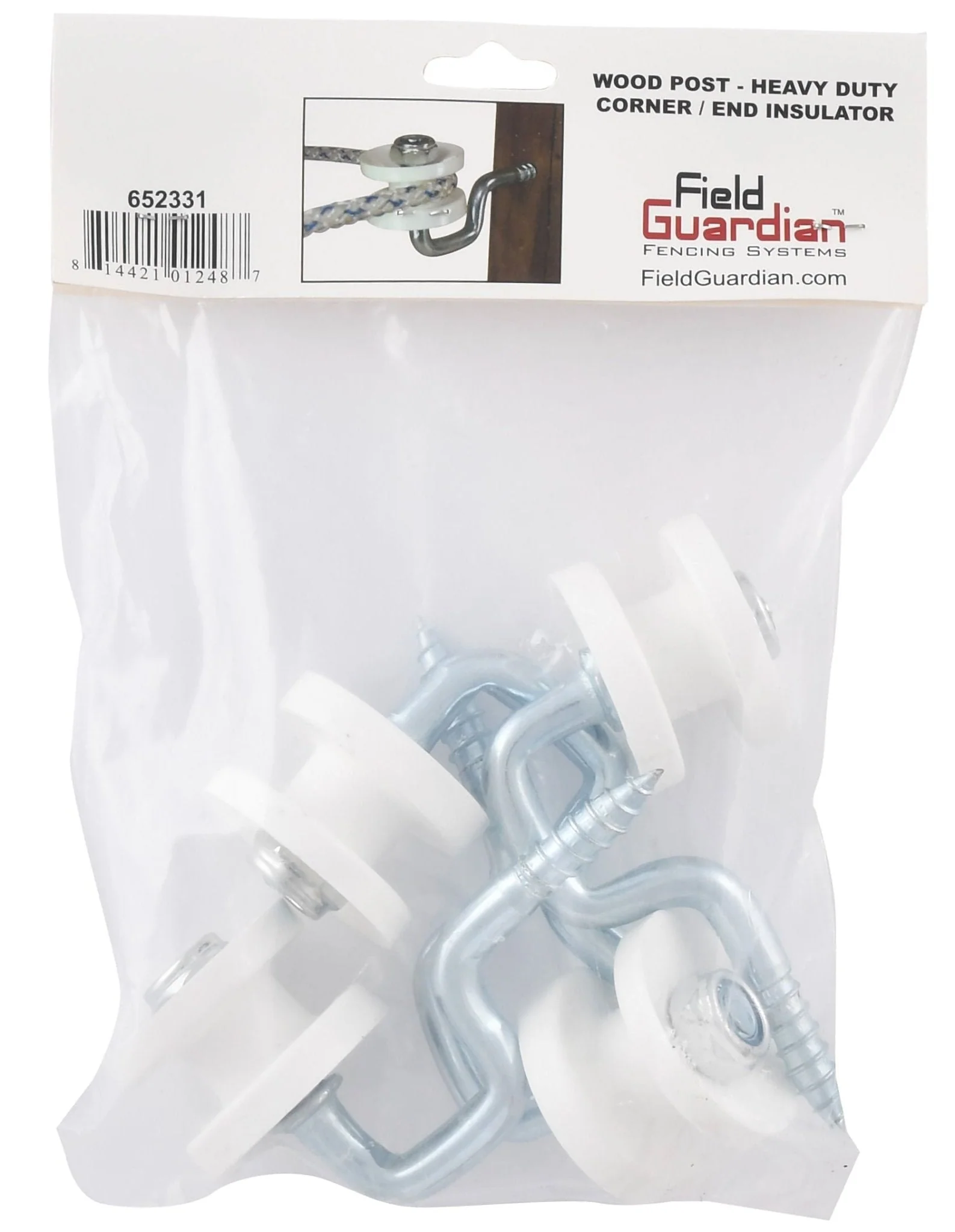 Wood Post Screw-In Corner Insulator, 4 pk - Image 4