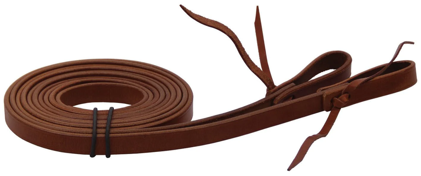 Buffalo Leather Working Cowboy Split Horse Reins, 7'