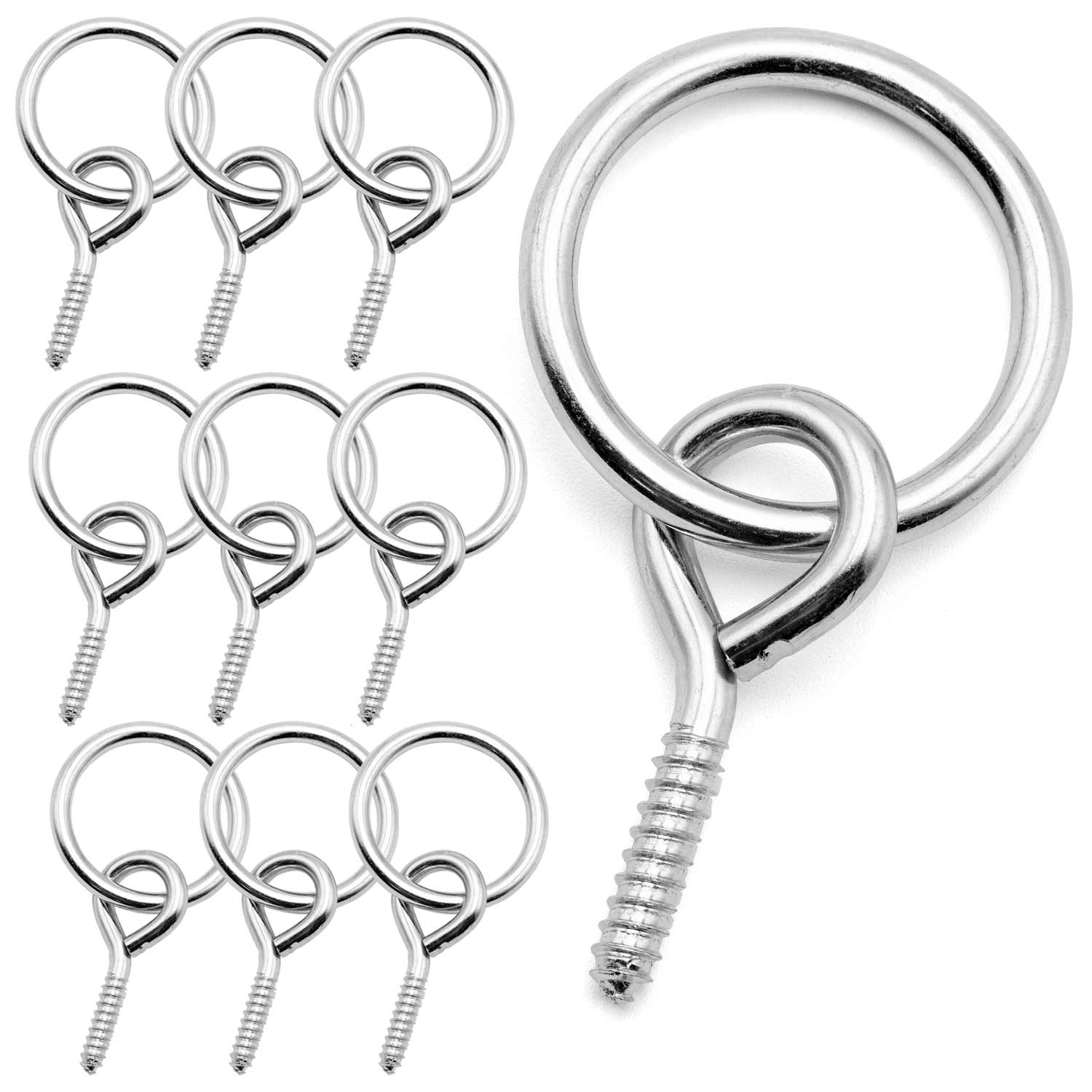 Jeffers Hitching Ring with Eye Screw Hook