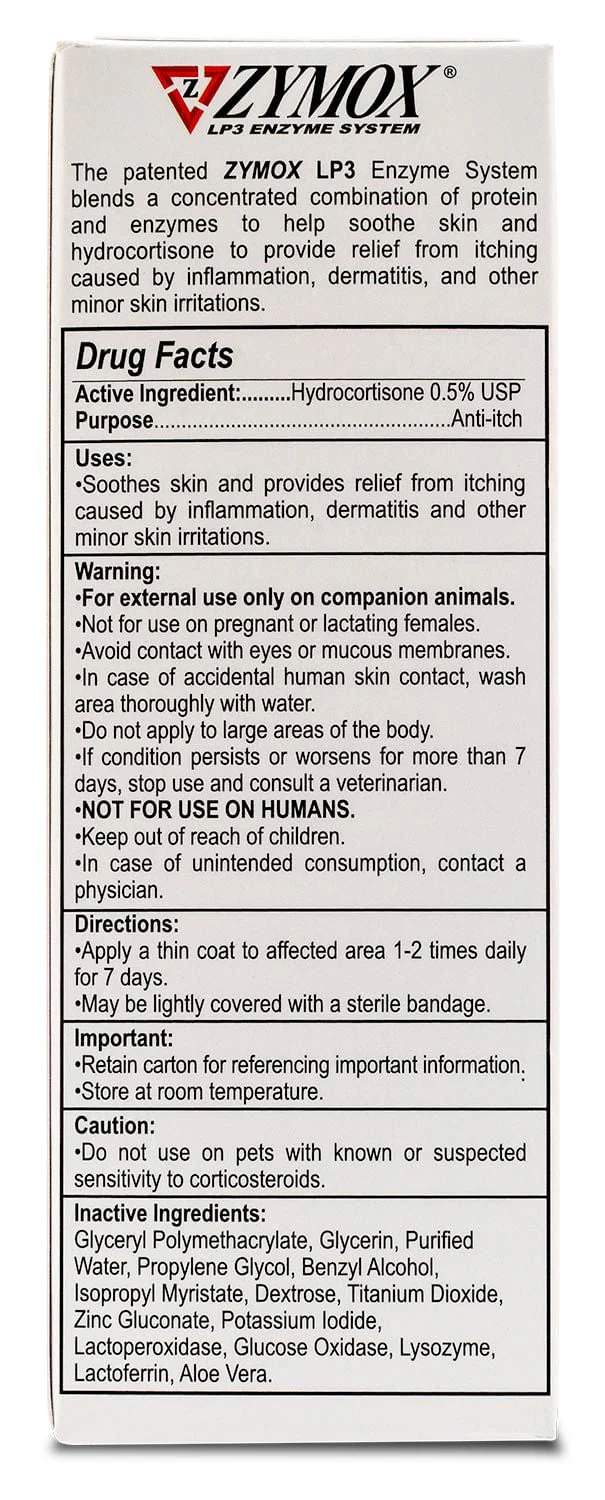 Zymox Topical Antimicrobial 0.5% Hydrocortisone for Dogs & Cats - Image 4